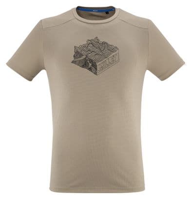 T-shirt Millet Kamet Map Beige Homme