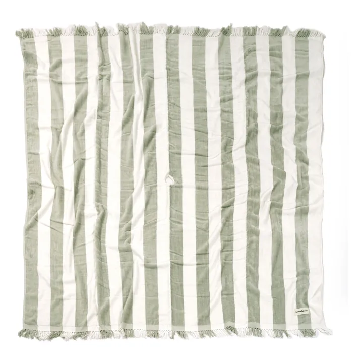 Business & Pleasure Co. Serviette de plage avec trou Holiday | Sauge