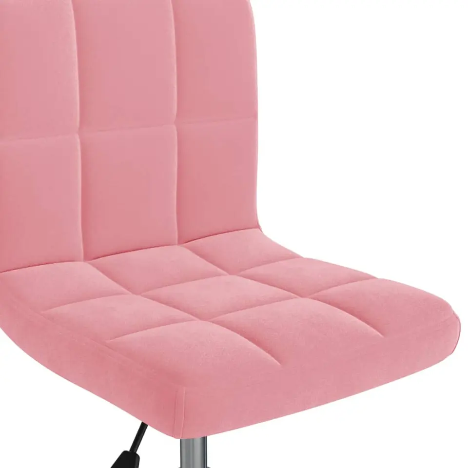 vidaXL - Kantoorstoel - Roze - Fluweel