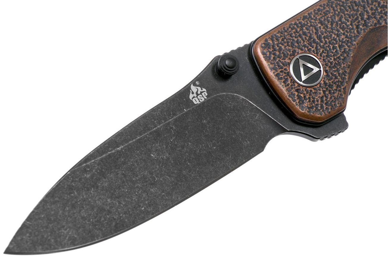 QSP Knife Hawk QS131-N Copper, Blackwashed zakmes