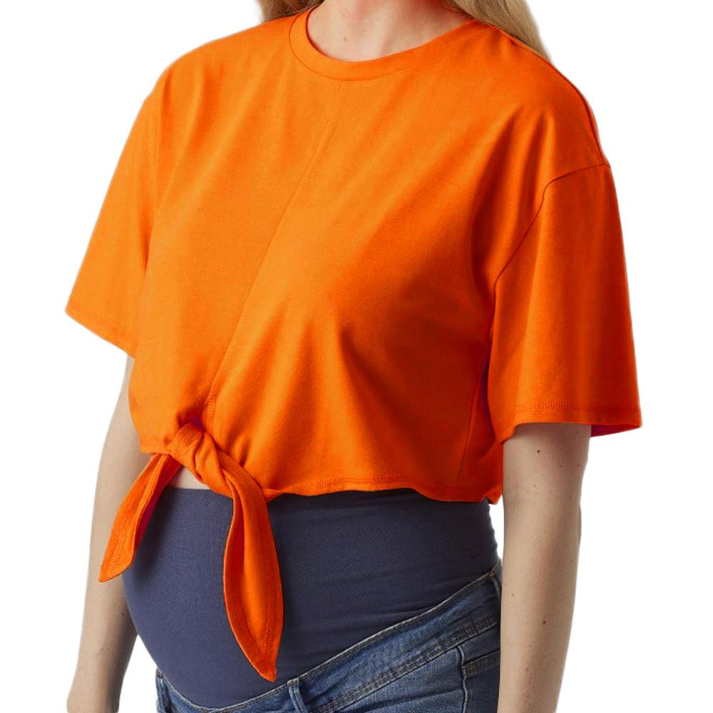 Mamalicious T-Shirt Orange Mamalicious Lkay Cropped