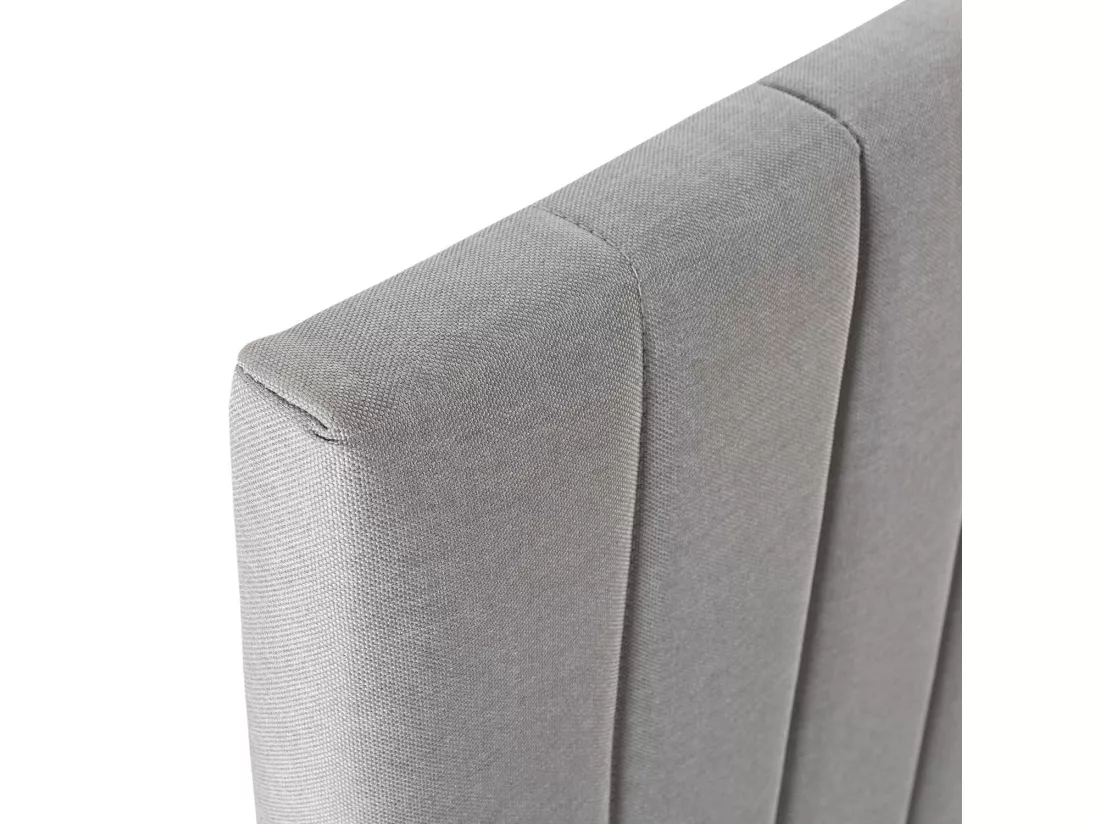 Tête de lit tapissée Eris 140x60 cm Gris clair