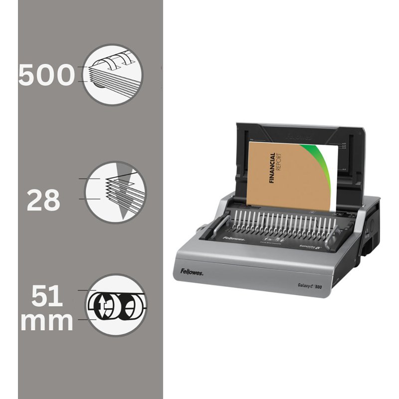 Relieuse Fellowes Galaxy électrique