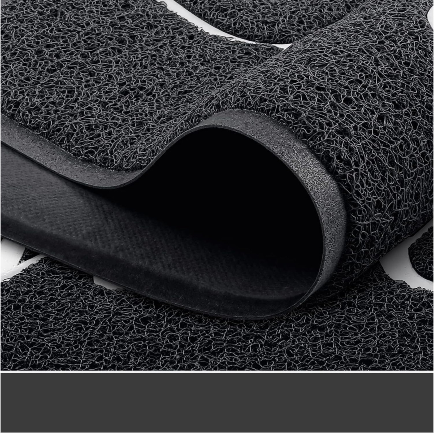 (72x44cm) Fussmatte Anti-Rutsch Türmatte Boden Teppich Welcome - Schwarz