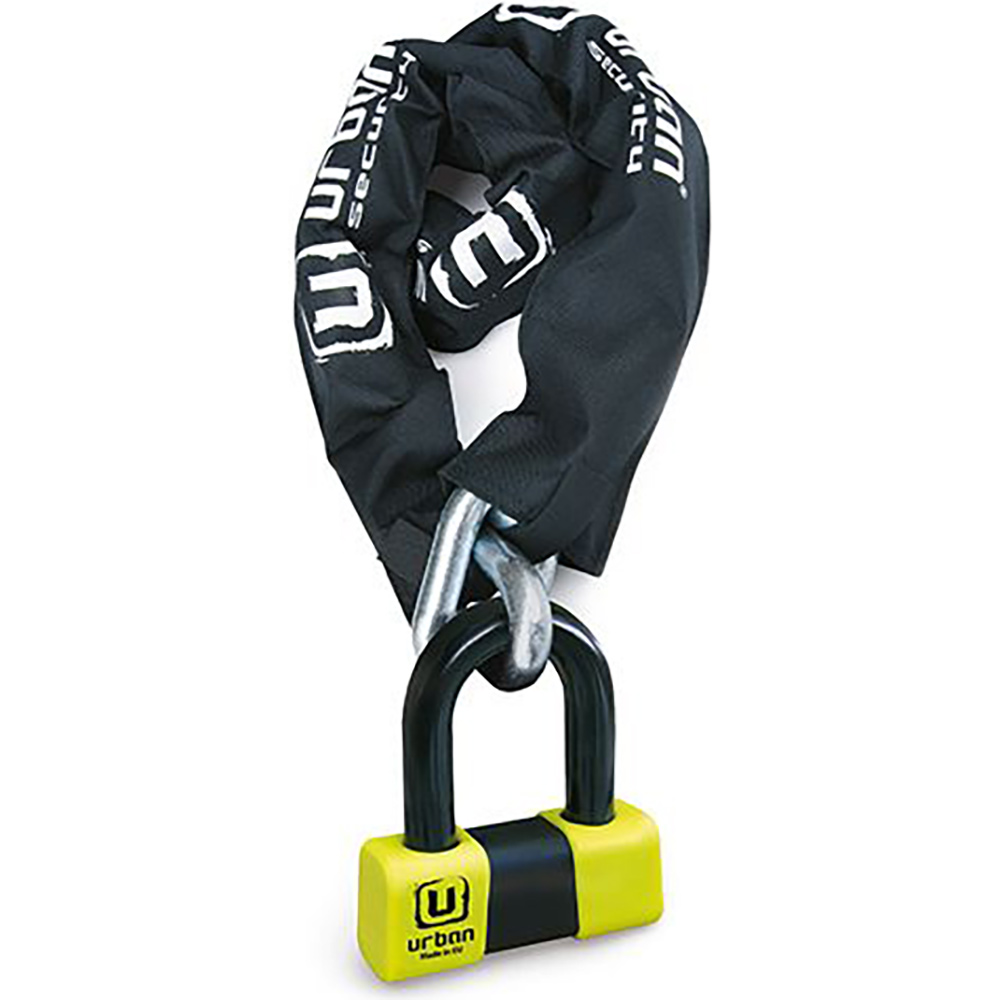 Urban - Mini U Ø18 + chaîne Ø15 x 150 cm URU75150I - SRA Jaune / Noir