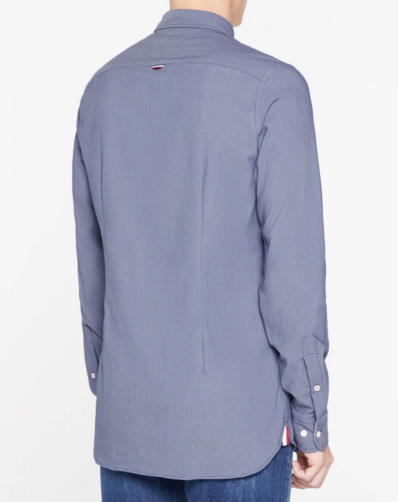 Tommy Hilfiger Chemise slim fit Stretch Dobby bleu foncé