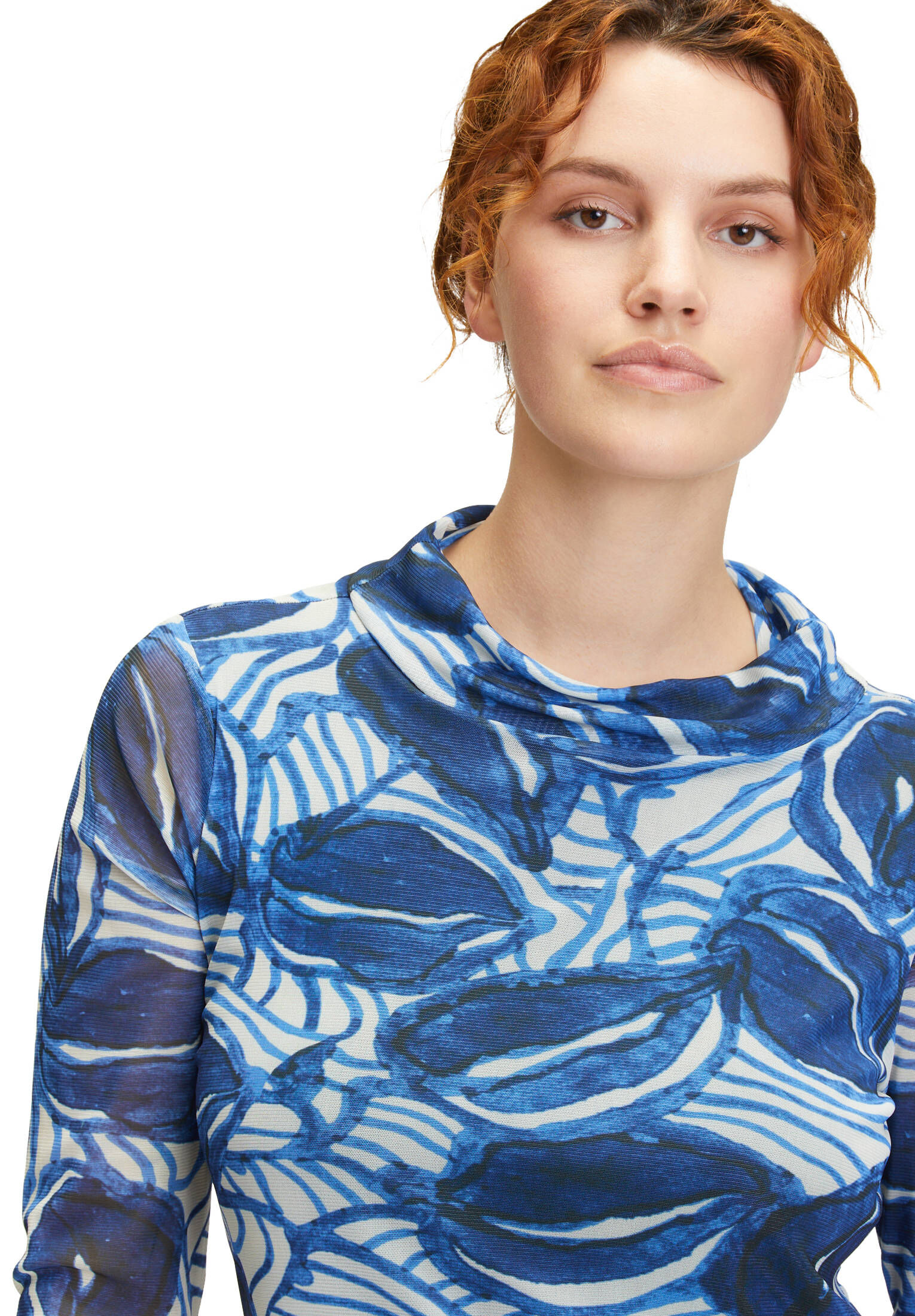 Cartoon| Damen Casual-Kleid mit Stehkragen