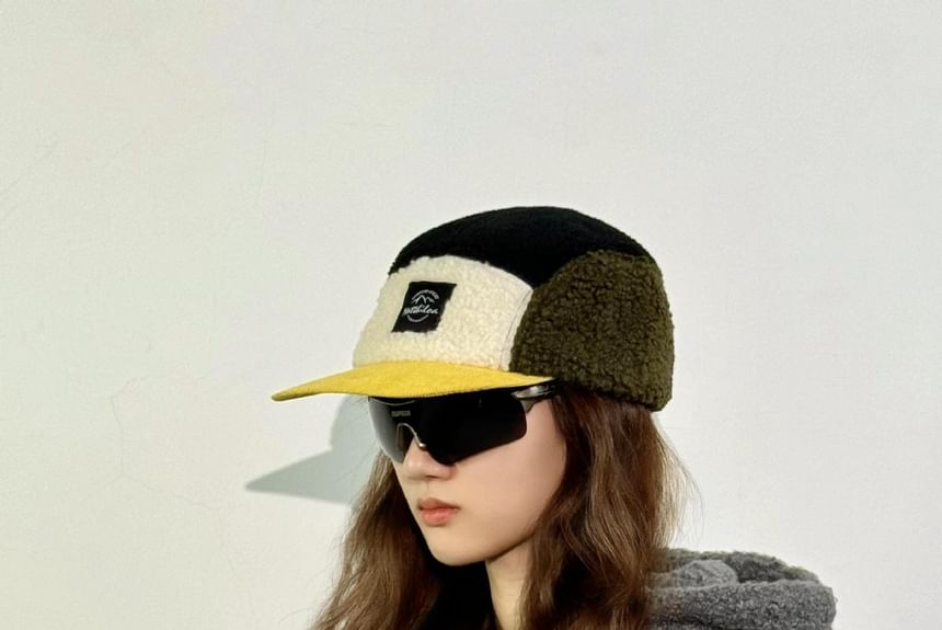 Trovelst - Color Block Panel Fleece Baseballpet