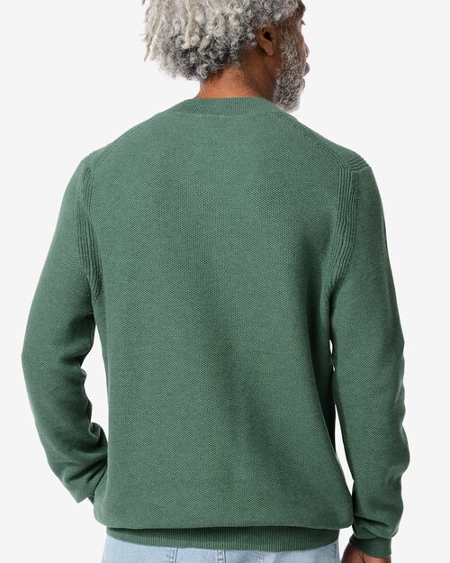 pull piqué homme  vert
