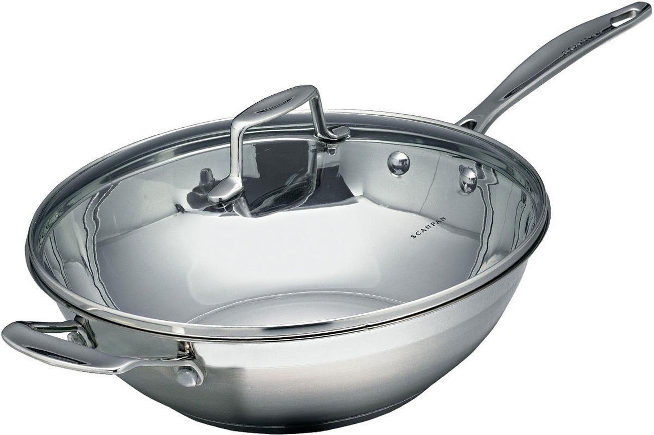 SCANPAN Impact wokpan met deksel, 32cm