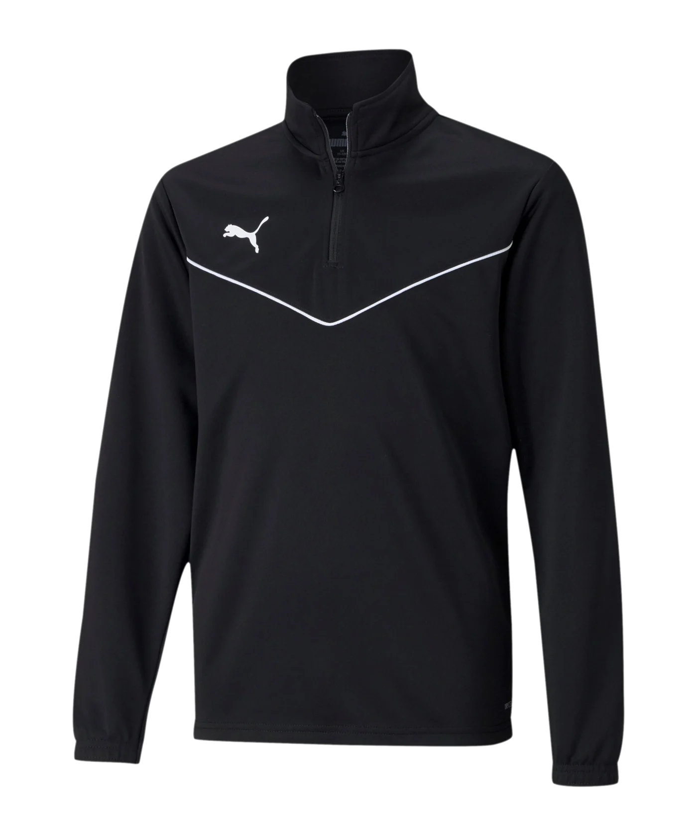 PUMA teamRISE HalfZip Sweatshirt Kids Schwarz F03