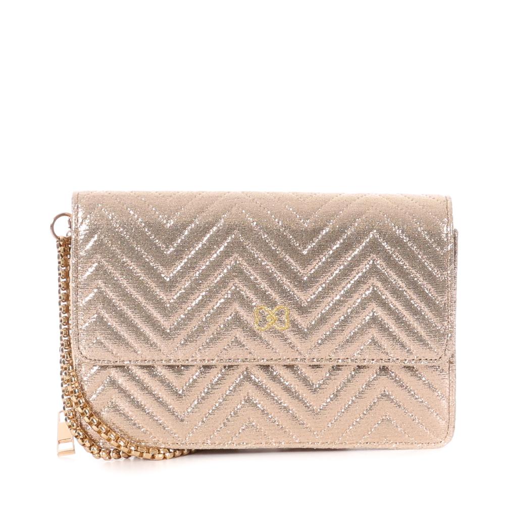Stella Green Sac à Bandoulière Doré Femme Stella Green Chevron