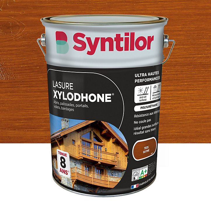 Lasure extérieure Xylodhone Syntilor Teck 5L garantie 8 ans