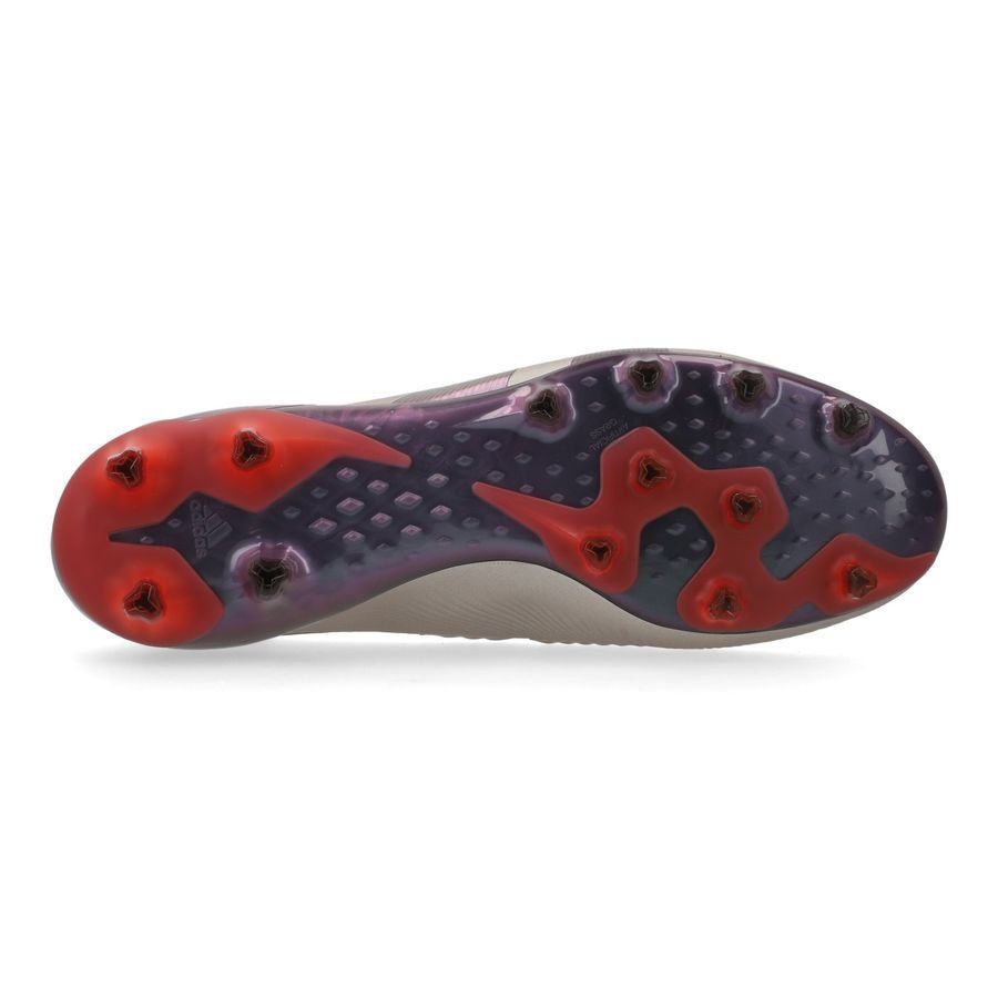 adidas Predator Elite Laceless AG Vivid Horizon - Argenté/Aurora Black/Turbo