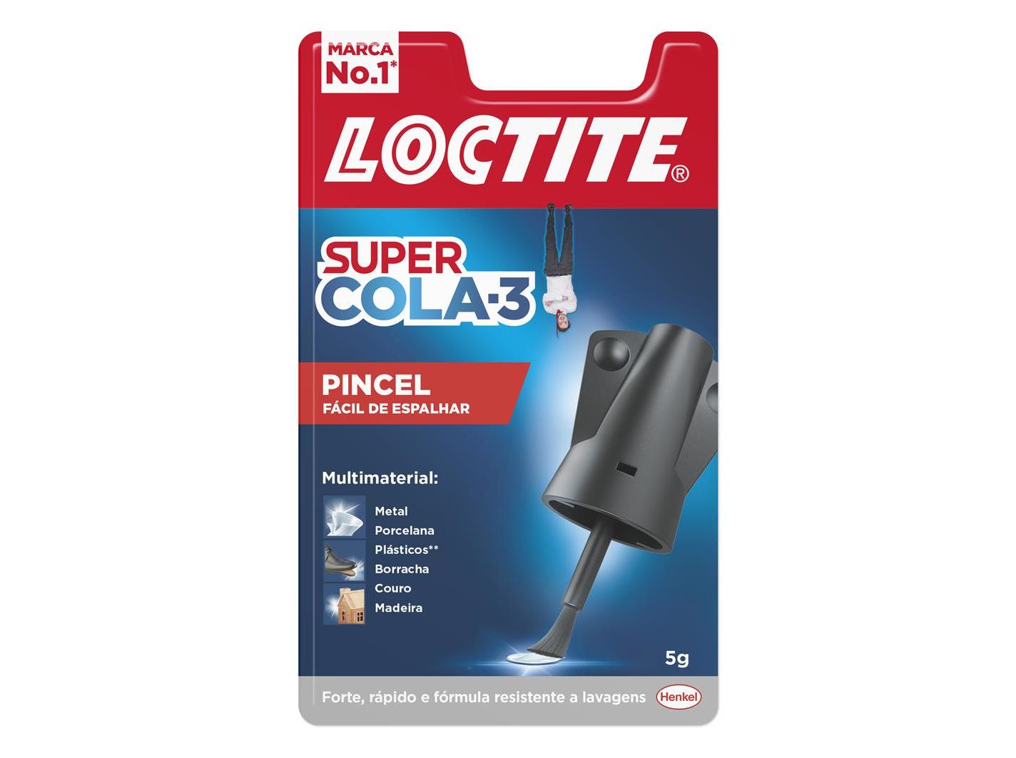 SUPER COLA 3 LOCTITE PINCEL 5 GRANDE