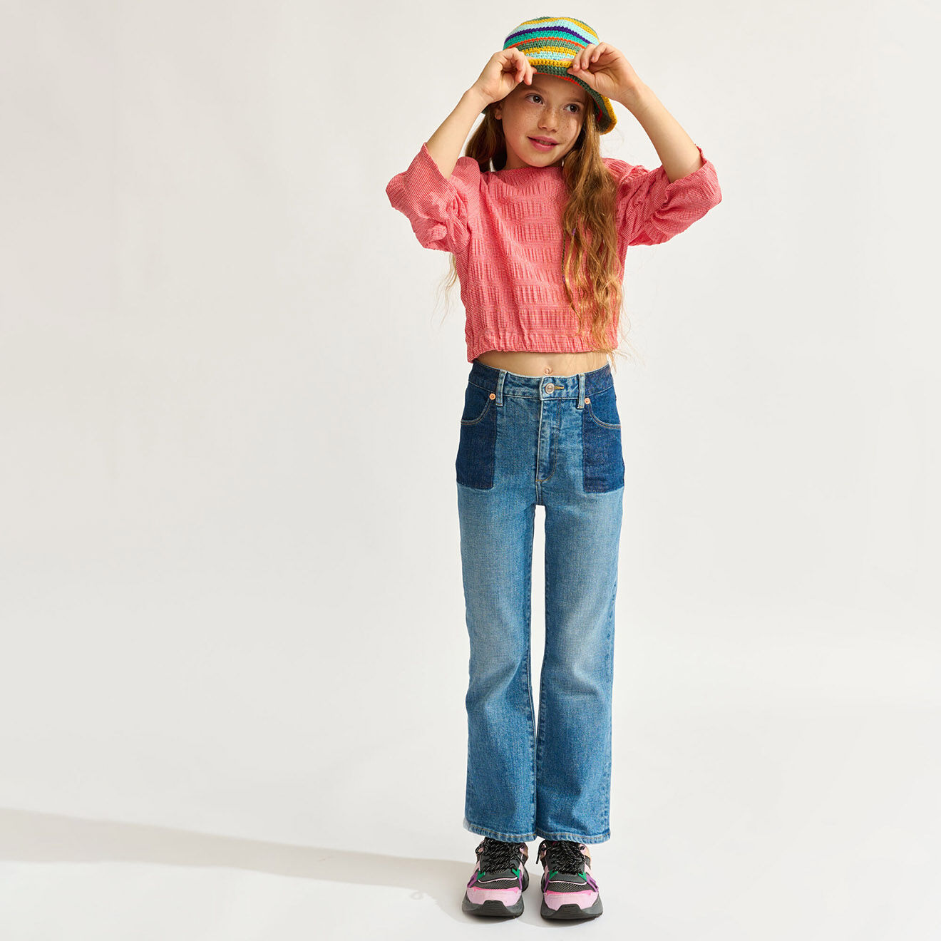 Bellerose Jean flare Pinna bleu