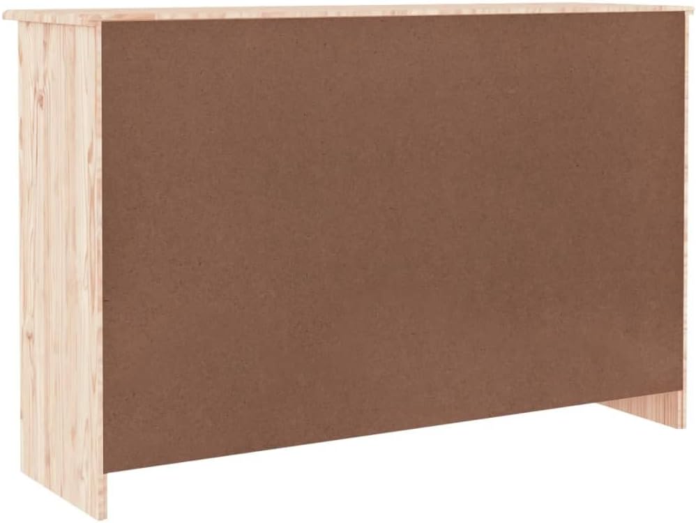 vidaXL Kommode, Sideboard mit 7 Schubladen, Schubladenschrank Schrank für Schlafzimmer Büro, Beistellschrank Flurschrank, Massivholz Kiefer