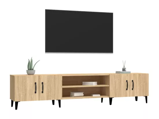 Meubles TV chêne sonoma 180x31,5x40 cm bois d'ingénierie