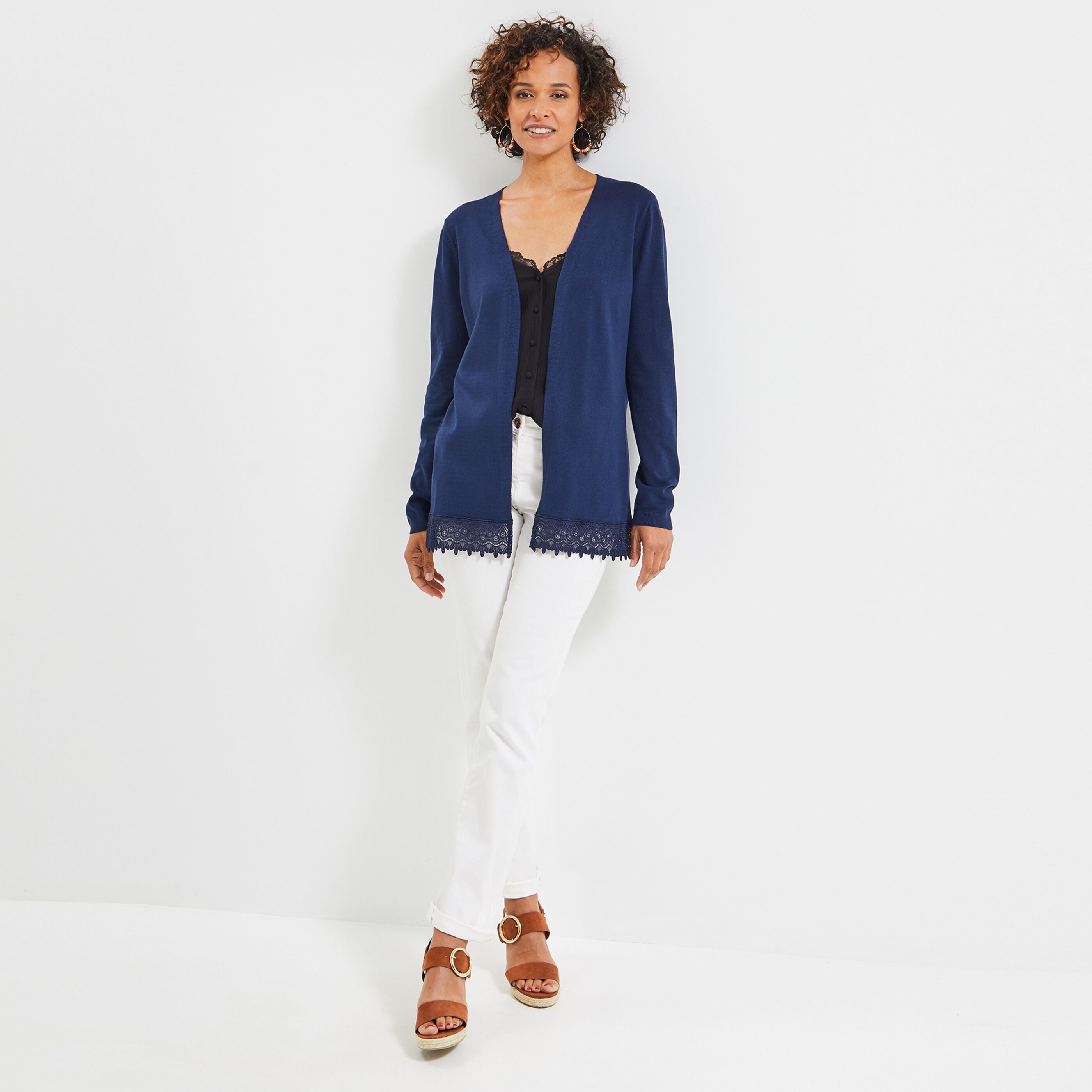 Gilet mi long femme - MARINE