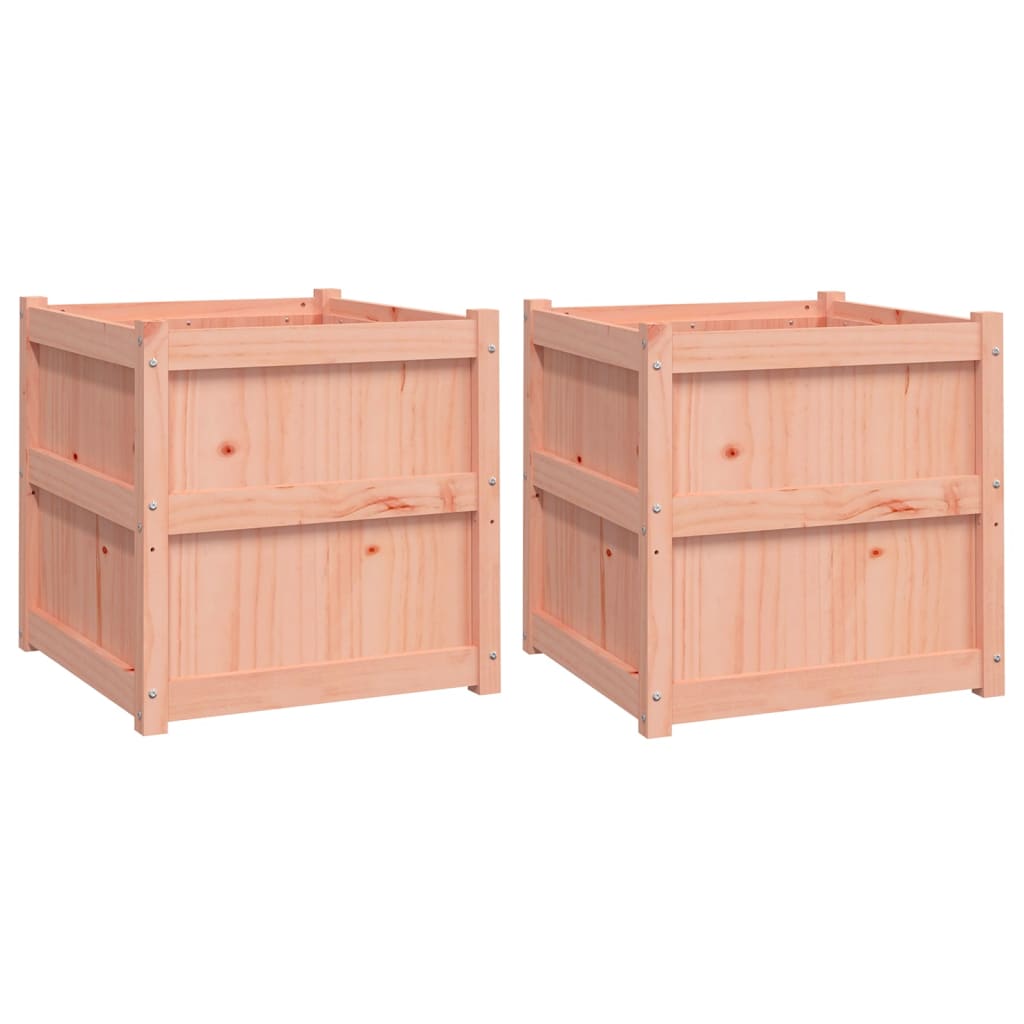 Jardinières 2 pcs bois massif douglas