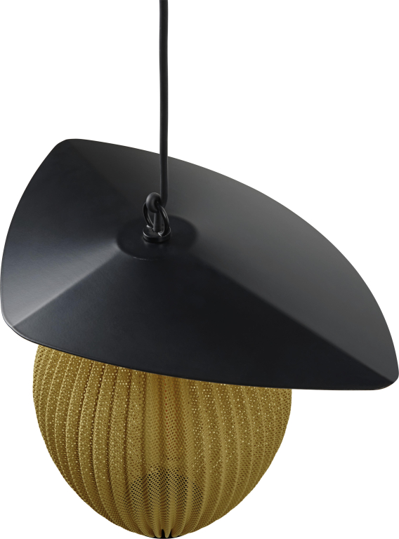 Gubi Satellite hanglamp buiten Ø22 mustard gold semi matt