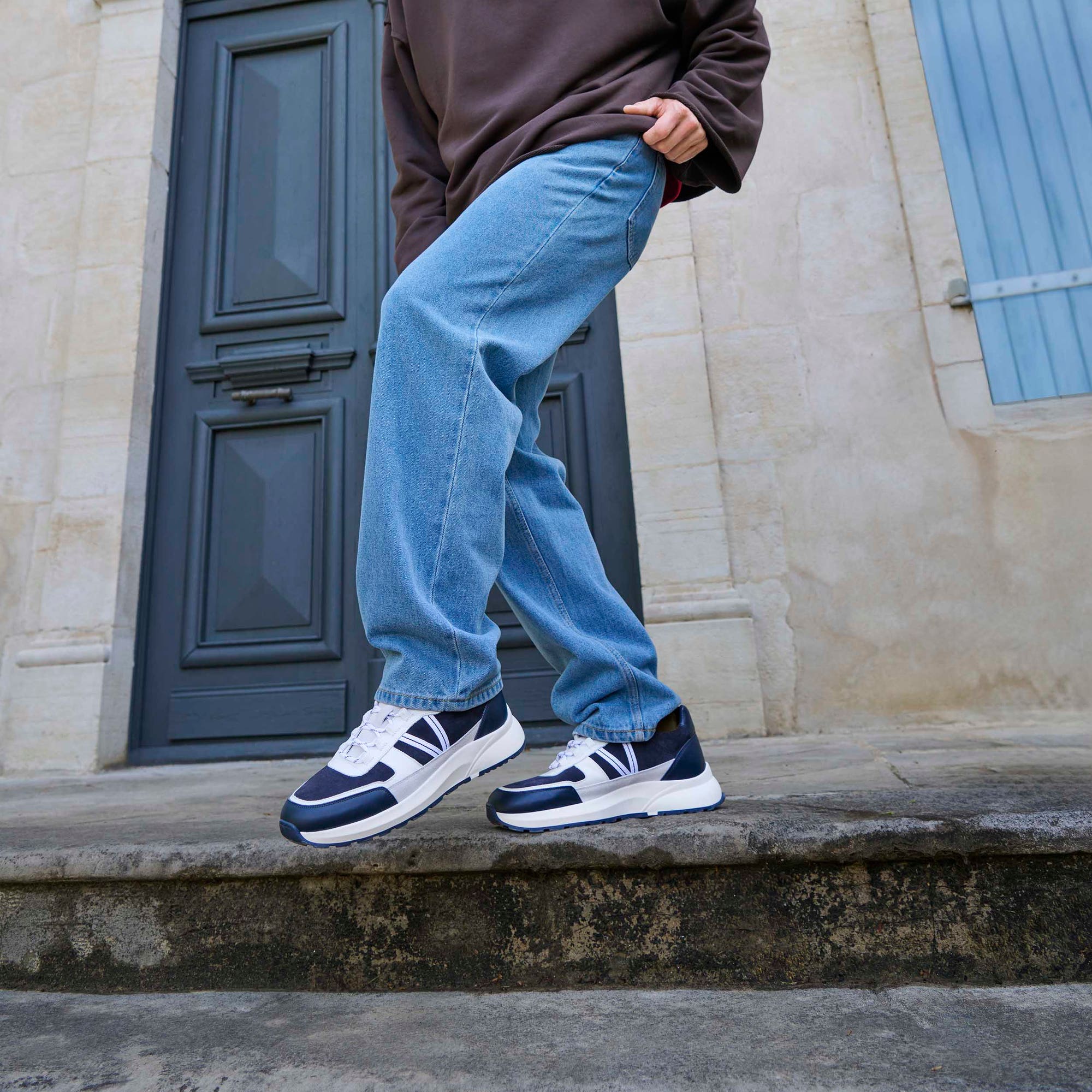 Baskets basses Homme bleu marine