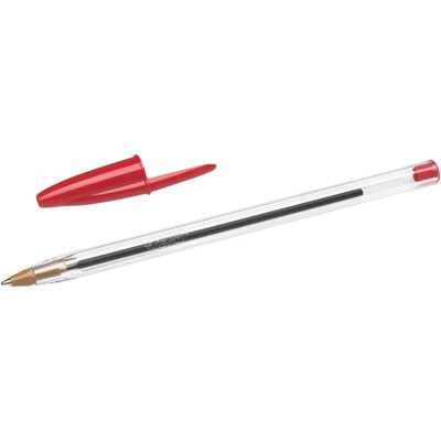 BIC Cristal - Stylo à bille - rouge - 1 mm - pointe moyenne