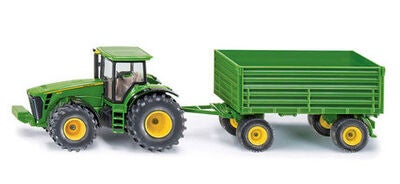 SIKU Traktor Med Tilhenger John Deere 1:50