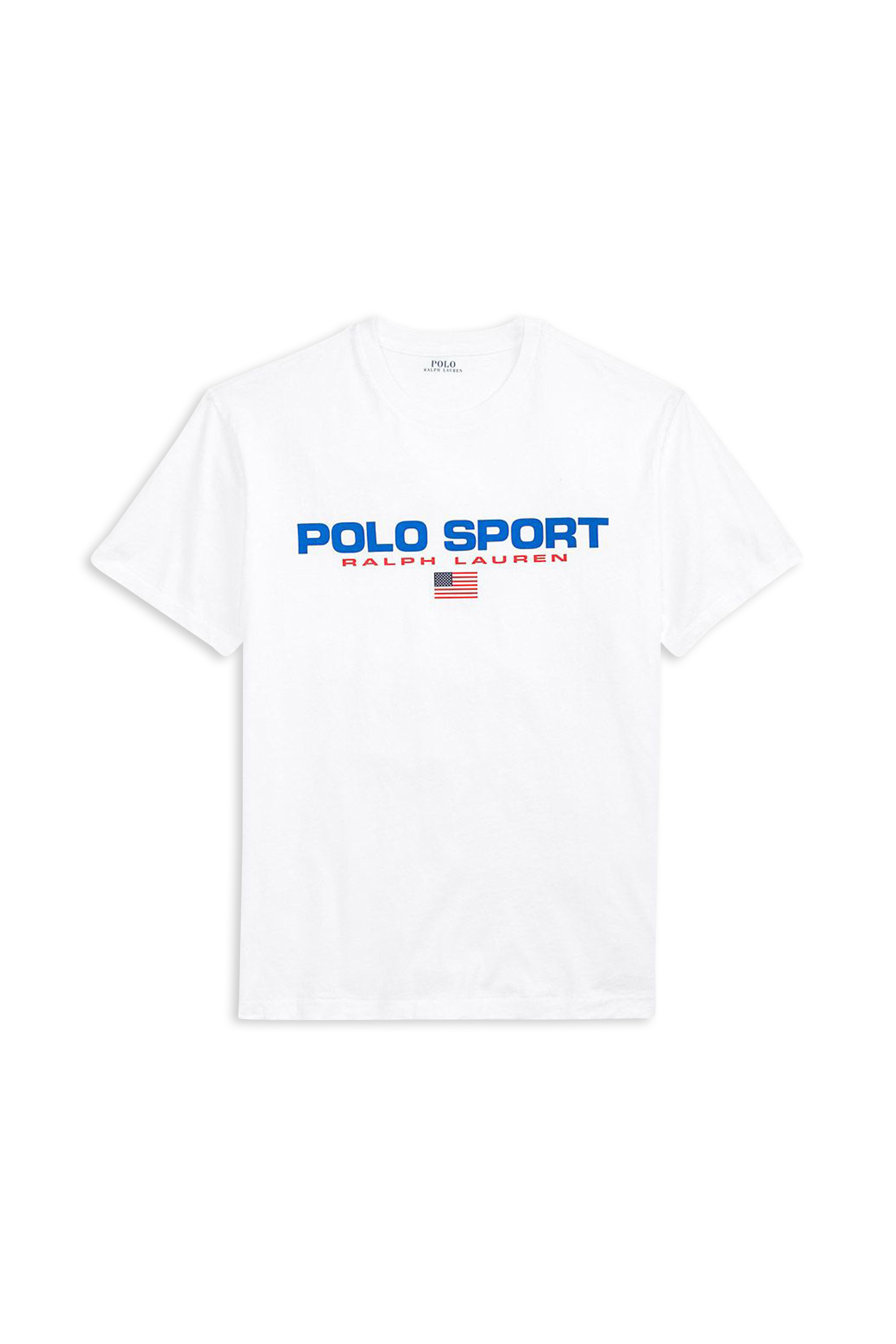 POLO RALPH LAUREN Tee-shirt col rond regular-fit sérigraphié en coton Blanc