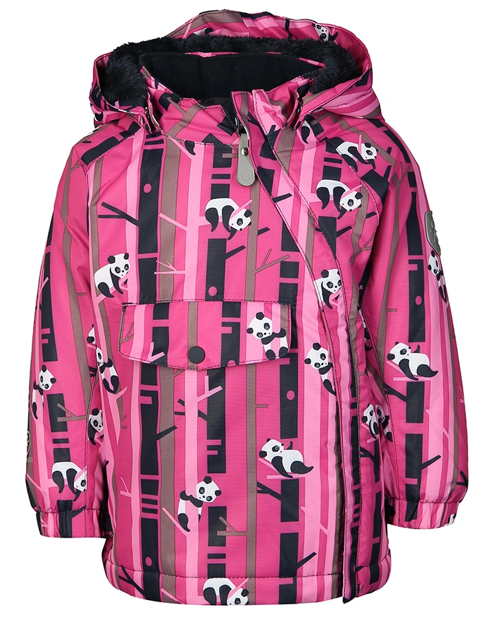 Funktionswinterjacke BAMBOO BRANCH mit abnehmbarer Kapuze in pink