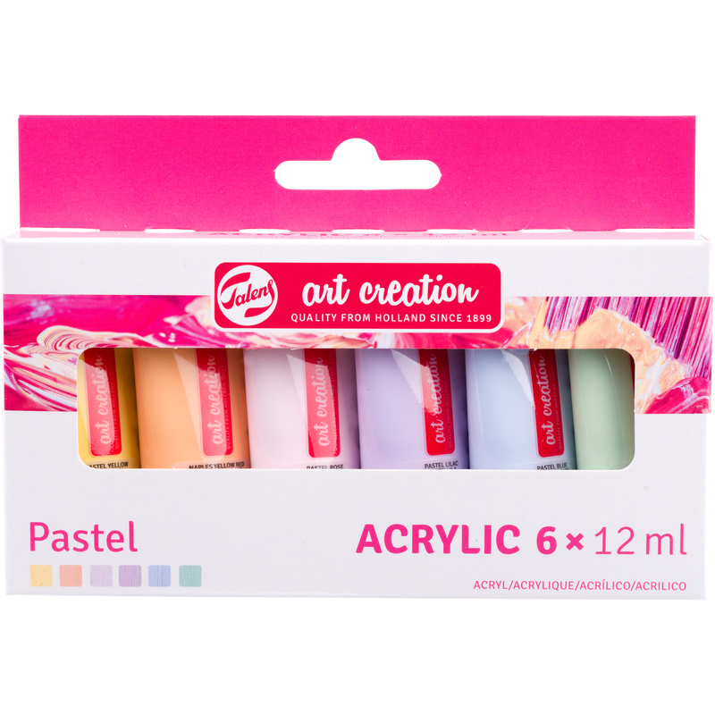 Talens Art Creation Acrylfarben, 12 ml, Pastell, 6 Stück
