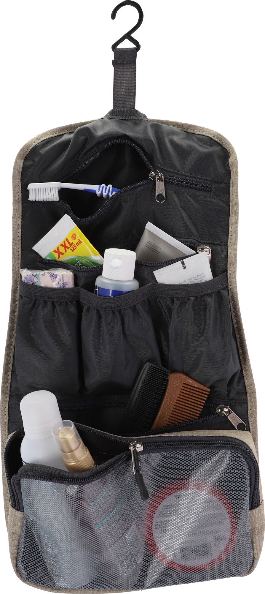 Berger Washbag faltbar beige