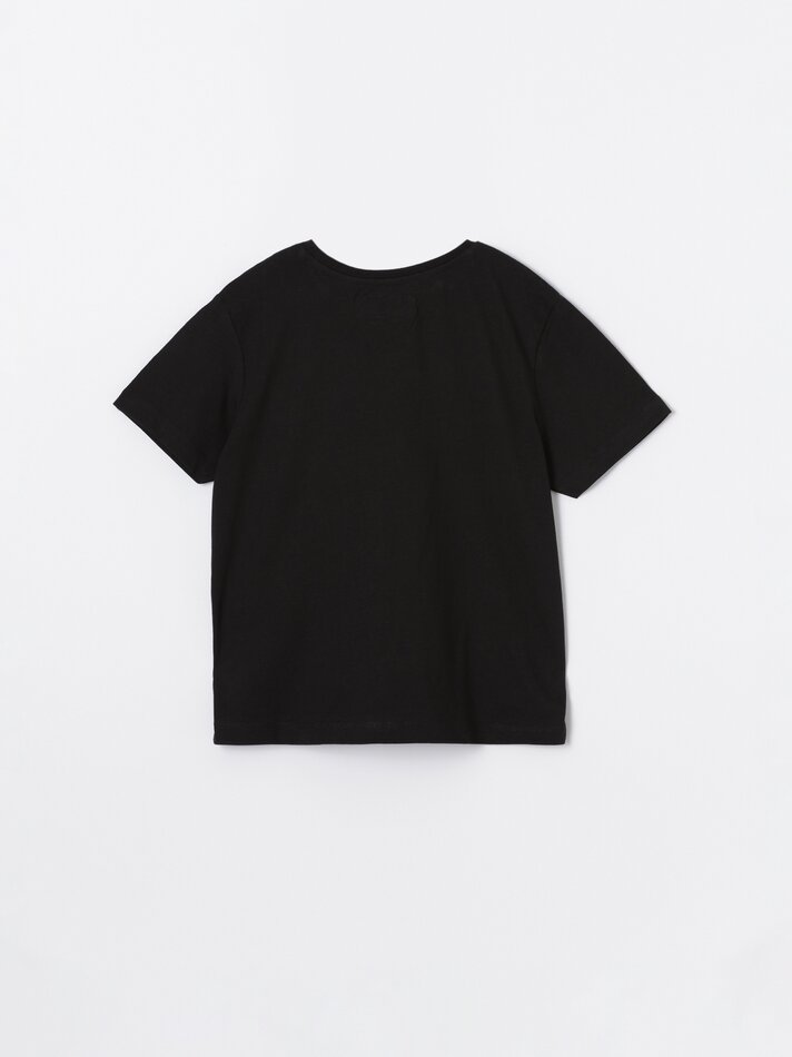 Pacote com 4 camisetas lisas de manga curta - Pretas