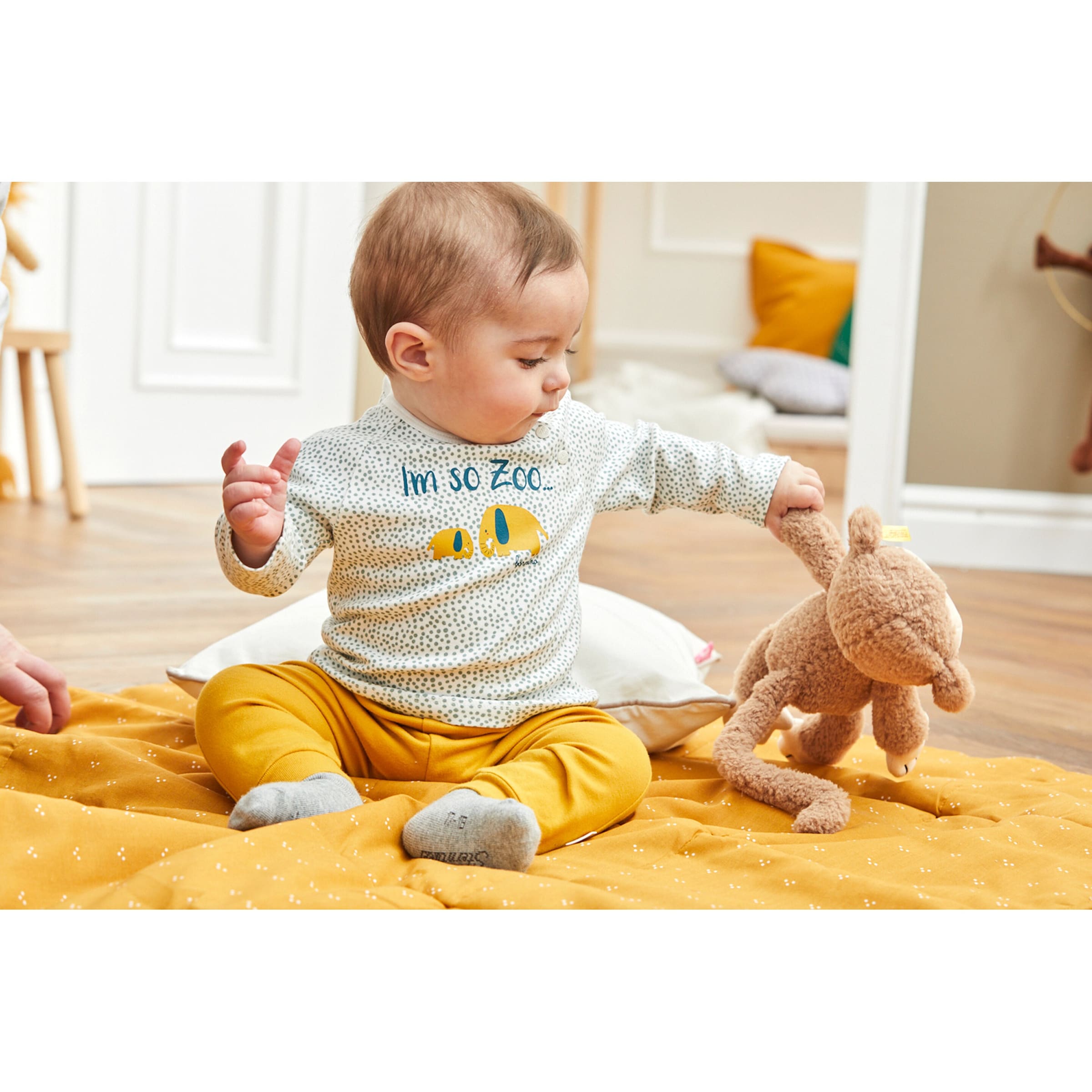 Bornino - ZOO Raglanshirt Elefanten