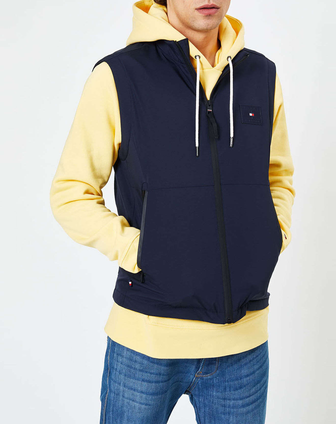 Tommy Hilfiger Blouson softshell bi matière bleu marine