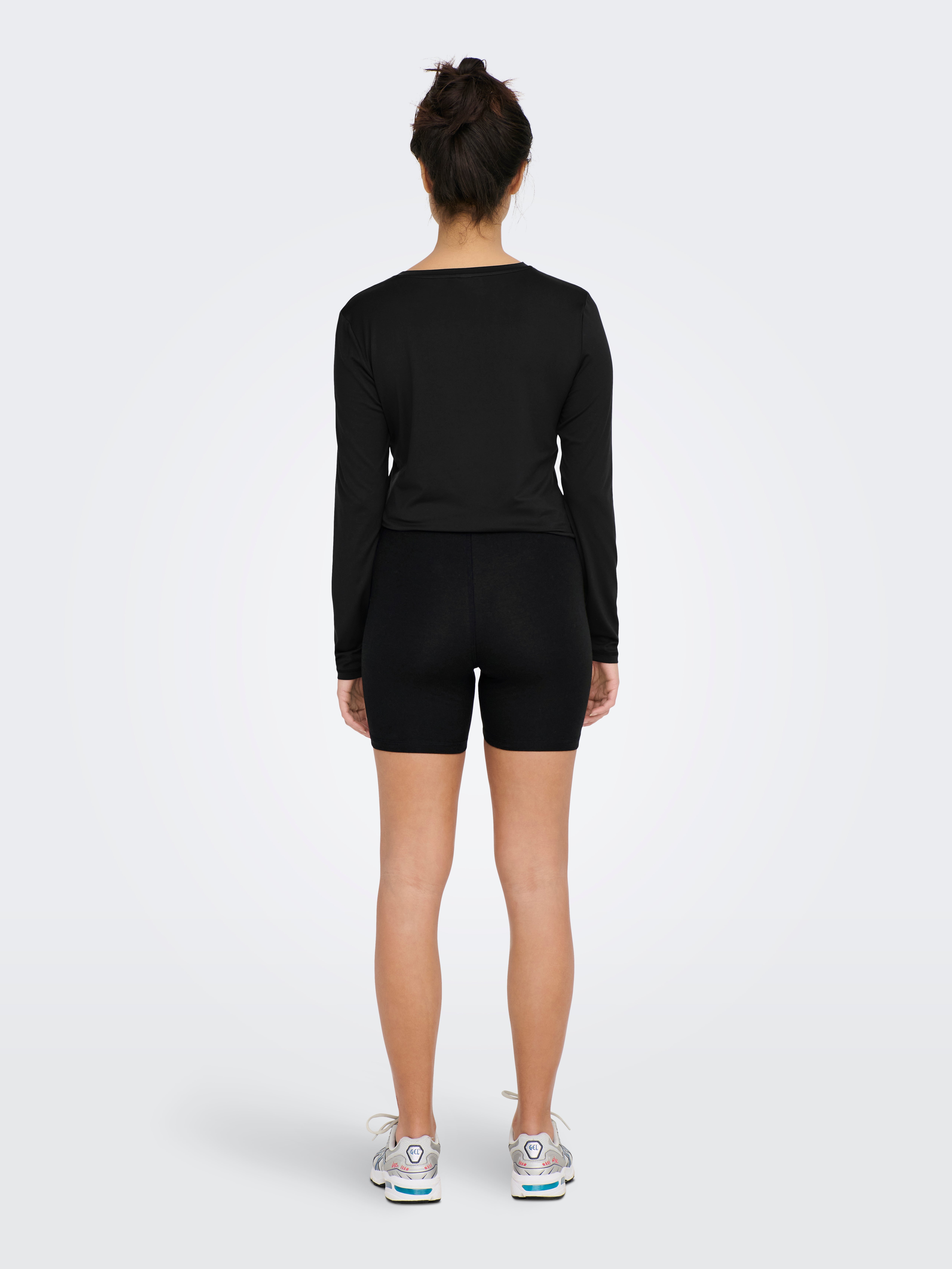 ONPNOON Mittlere Taille Slim Fit Shorts Black