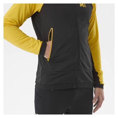 Polaire Millet Seneca Hybrid Hoodie Noir/Jaune