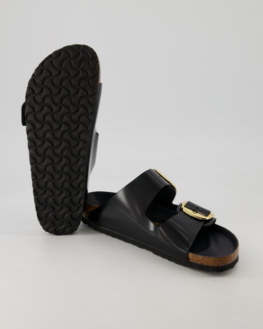 Birkenstock Arizona Big Buckle Pantoletten in Schwarz