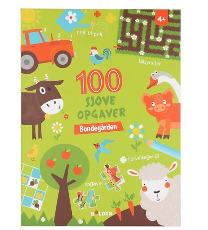 Forlaget Bolden Bog - 100 Sjove Opgaver: Bondeg?rden - Dansk
