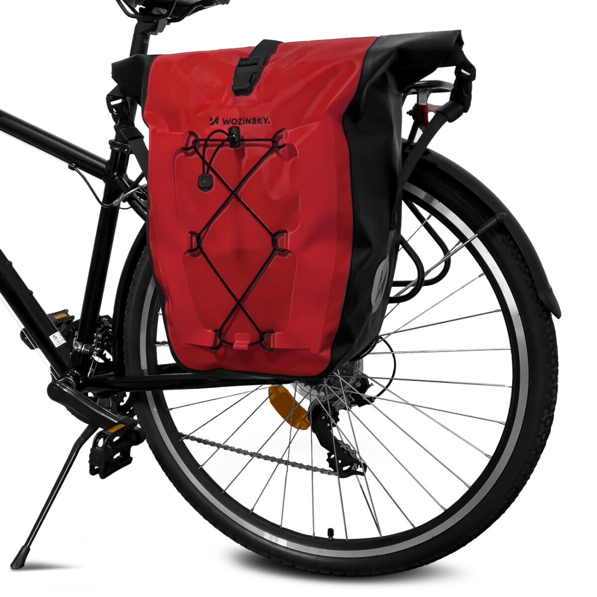 wasserdichte Fahrradtasche Kofferraumtasche Gepäcktasche 25l Rot
