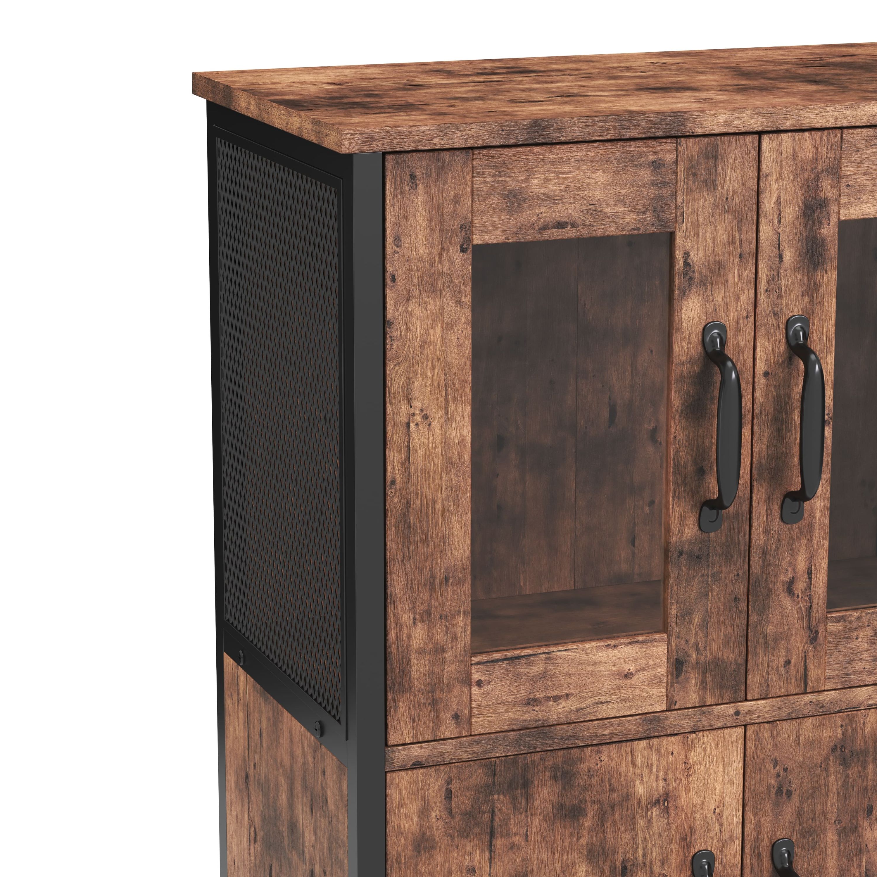 Schrank Vitrine Vintage BONITA 60 x 108 cm