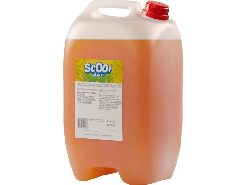 Læskedrik/Slush Ice, Scoop, 10 l, ananas