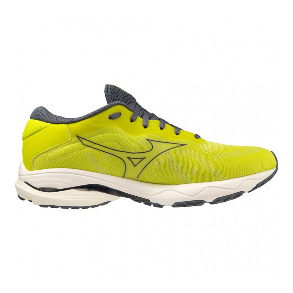 Mizuno WAVE ULTIMA 14 - Chaussures running Homme sulphurspring/ombreblue/aquarius