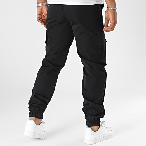 Pantalon Cargo Wave Noir Orange