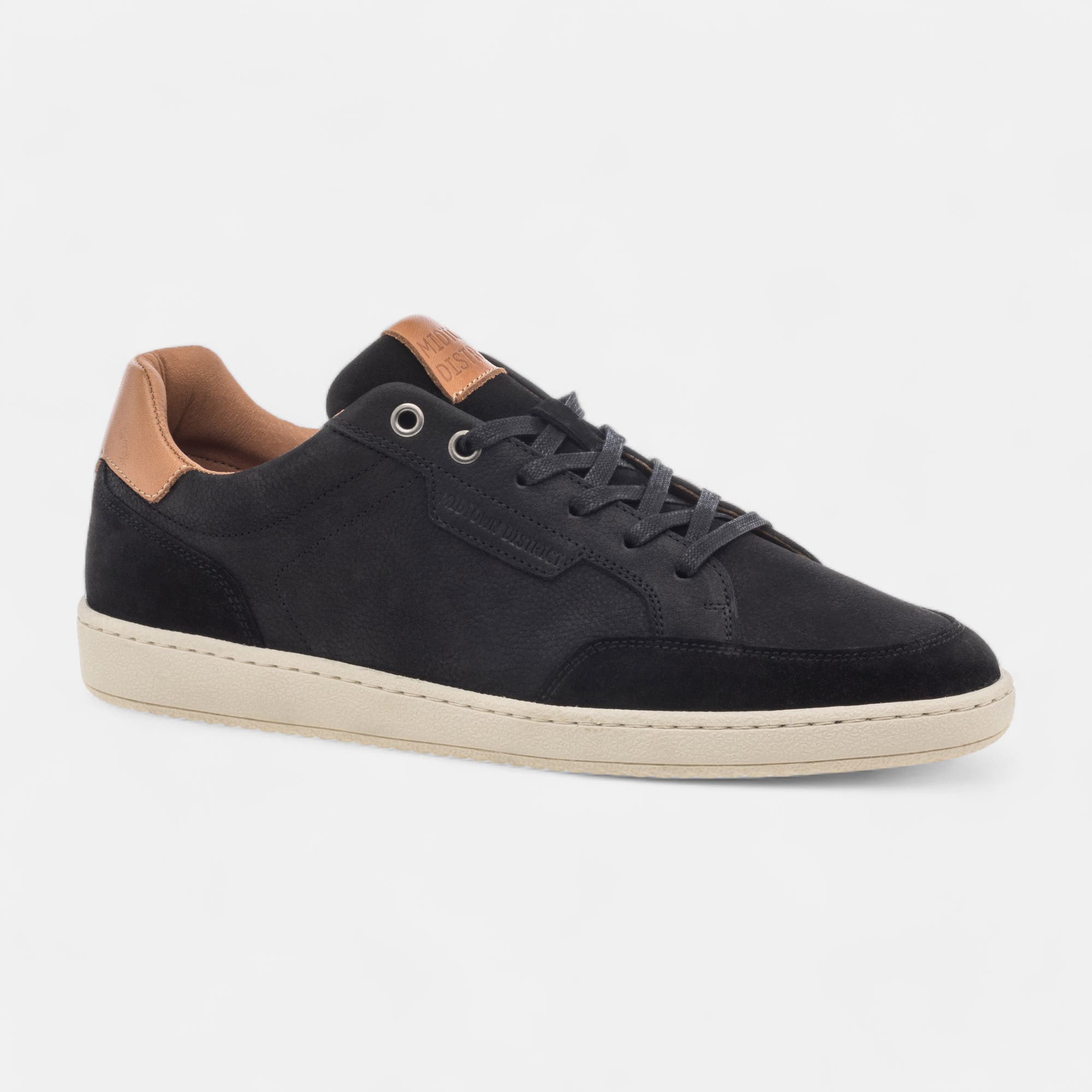 Baskets basses Homme en cuir noir