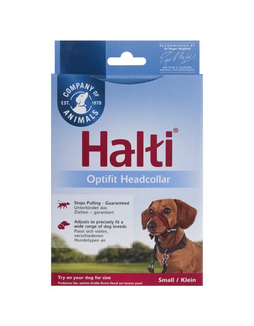 Halti Optifit Headcollar Zwart - Hondenopvoeding