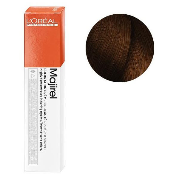 Coloration Majirel n°4.45 châtain cuivré acajou 50ML