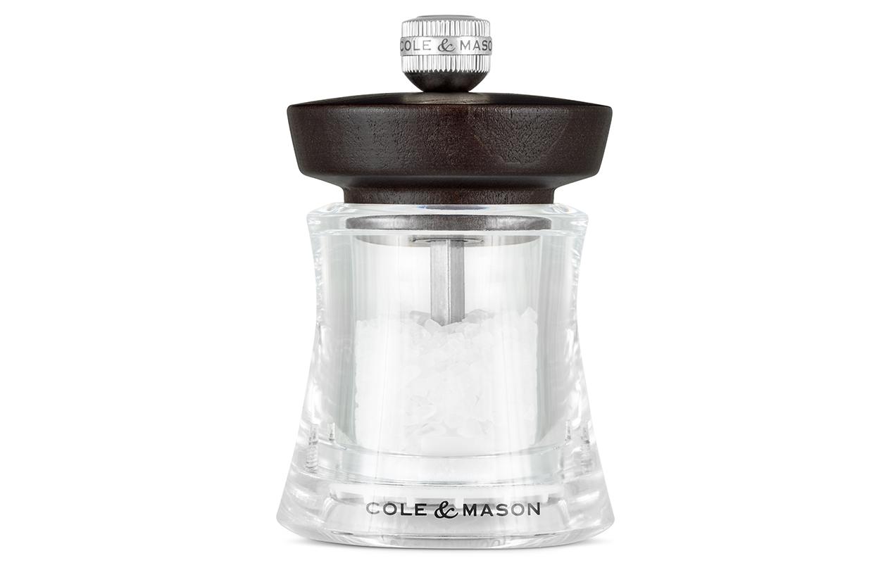 Salzmühle Holborn 9.5 cm, Dunkelbraun/TransparentGewürzmühle für Salz