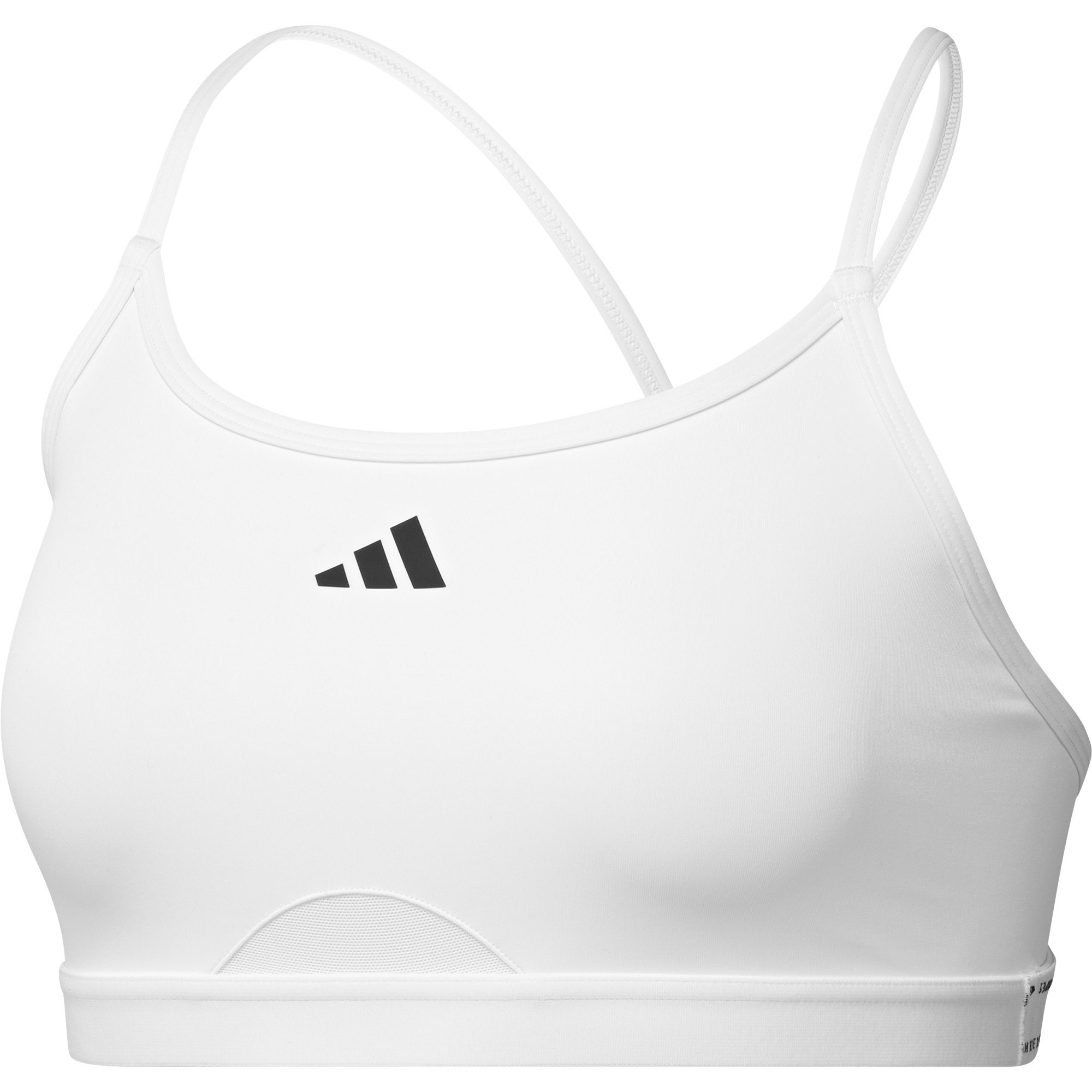 adidas Aeroreact Training 3-Streifen Sport BH Damen weiß