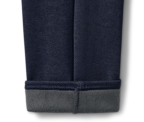 Gefütterte Leggings in Jeansoptik